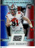 Nick Vannett 2016 Prizm Draft Picks Red White Blue RC /25 Ohio State Buckeyes