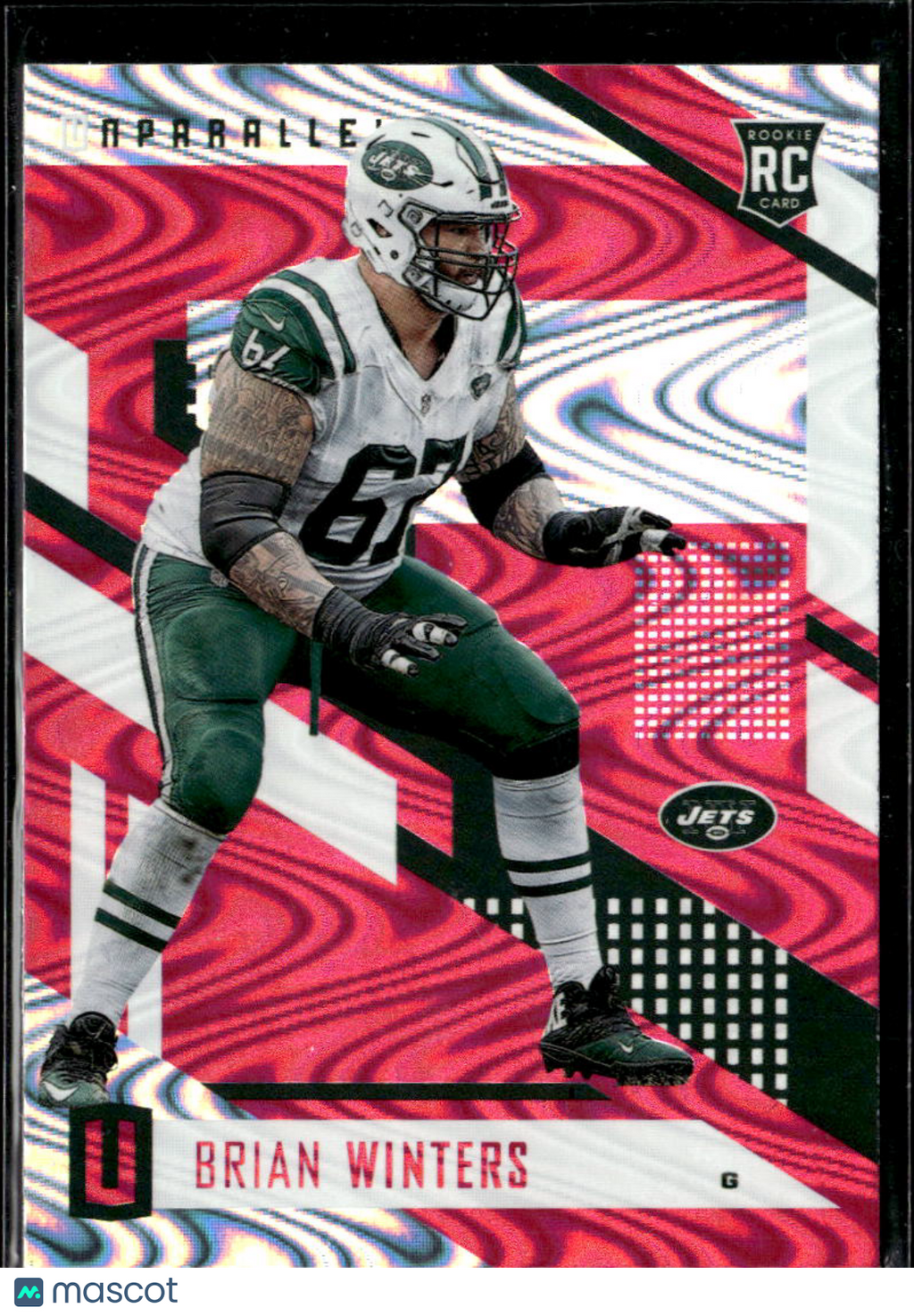 Brian Winters 2017 Unparalleled Pink Swirlorama RC New York Jets