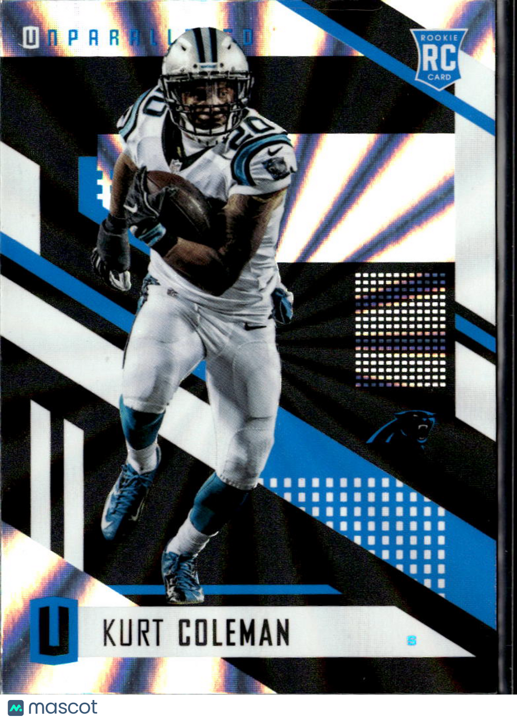 Kurt Coleman 2017 Unparalleled RC Rainbow Spokes Carolina Panthers