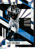 Kurt Coleman 2017 Unparalleled RC Rainbow Spokes Carolina Panthers
