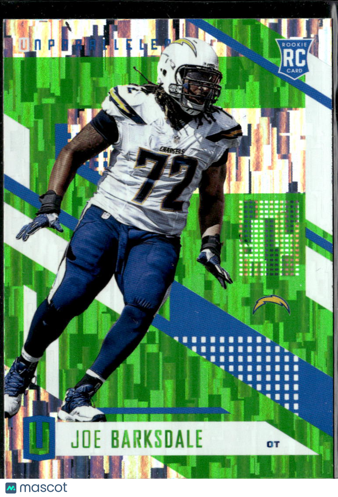 Joe Barksdale 2017 Unparalleled RC Wind Chimes Los Angeles Chargers