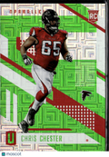 Chris Chester 2017 Unparalleled RC Escher Squares Green Atlanta Falcons