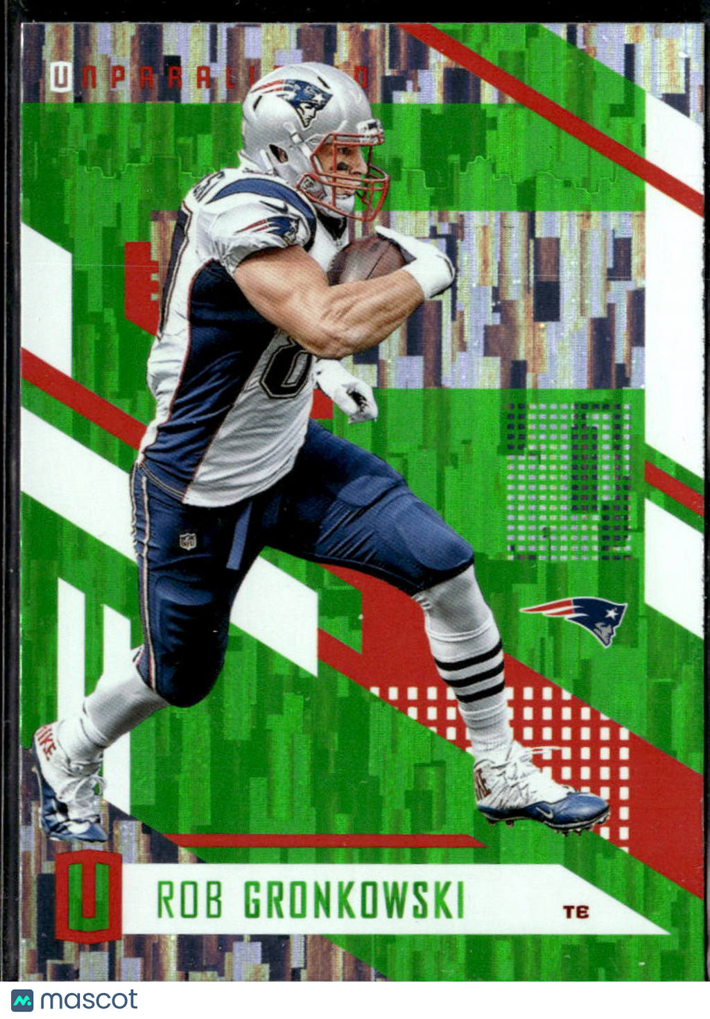 Rob Gronkowski 2017 Unparalleled Green Escher Squares New England Patriots