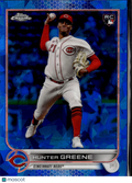 Hunter Greene 2022 Topps Chrome Sapphire Rookie RC Cincinnati Reds