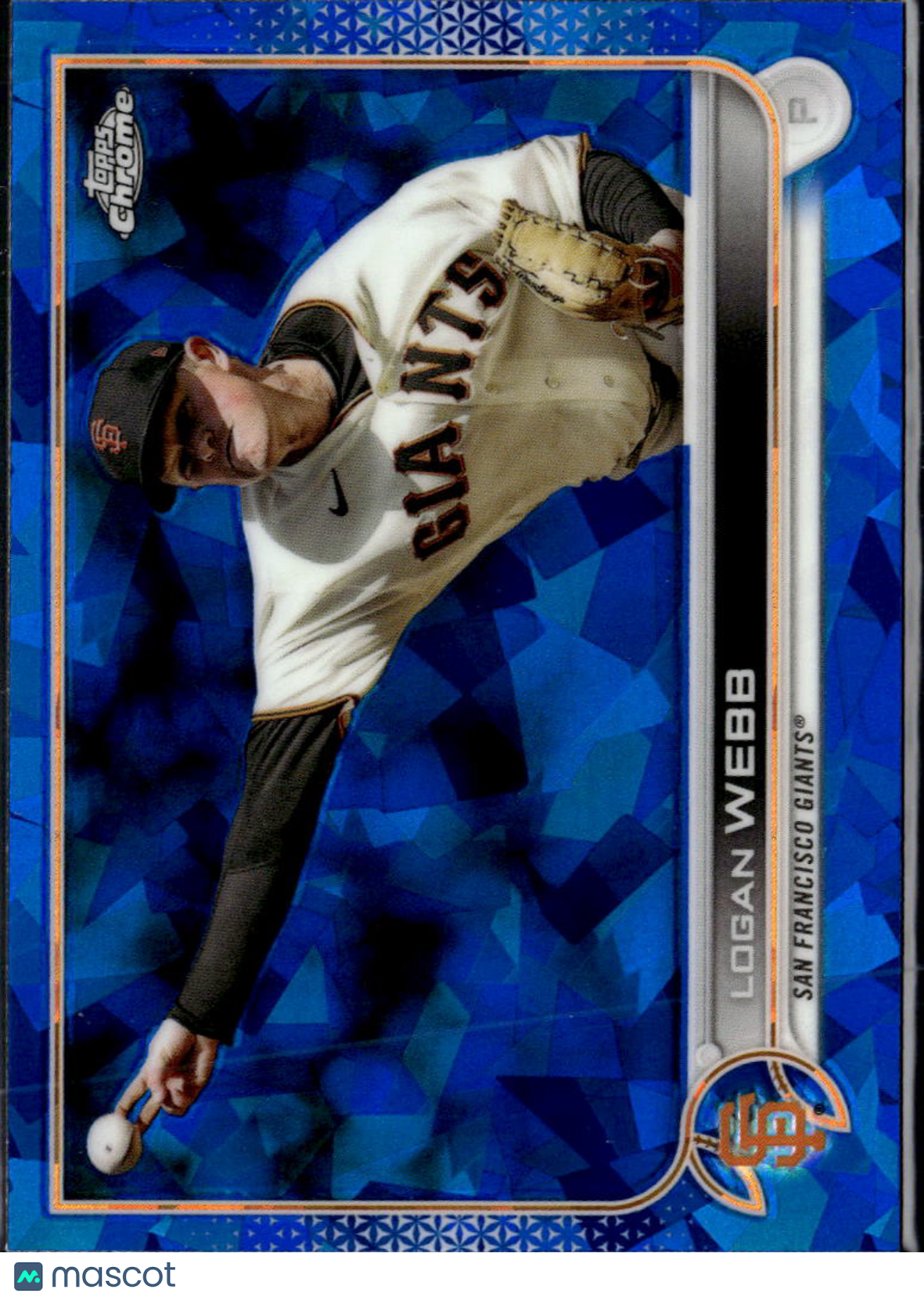 Logan Webb 2022 Topps Chrome Sapphire Edition San Francisco Giants