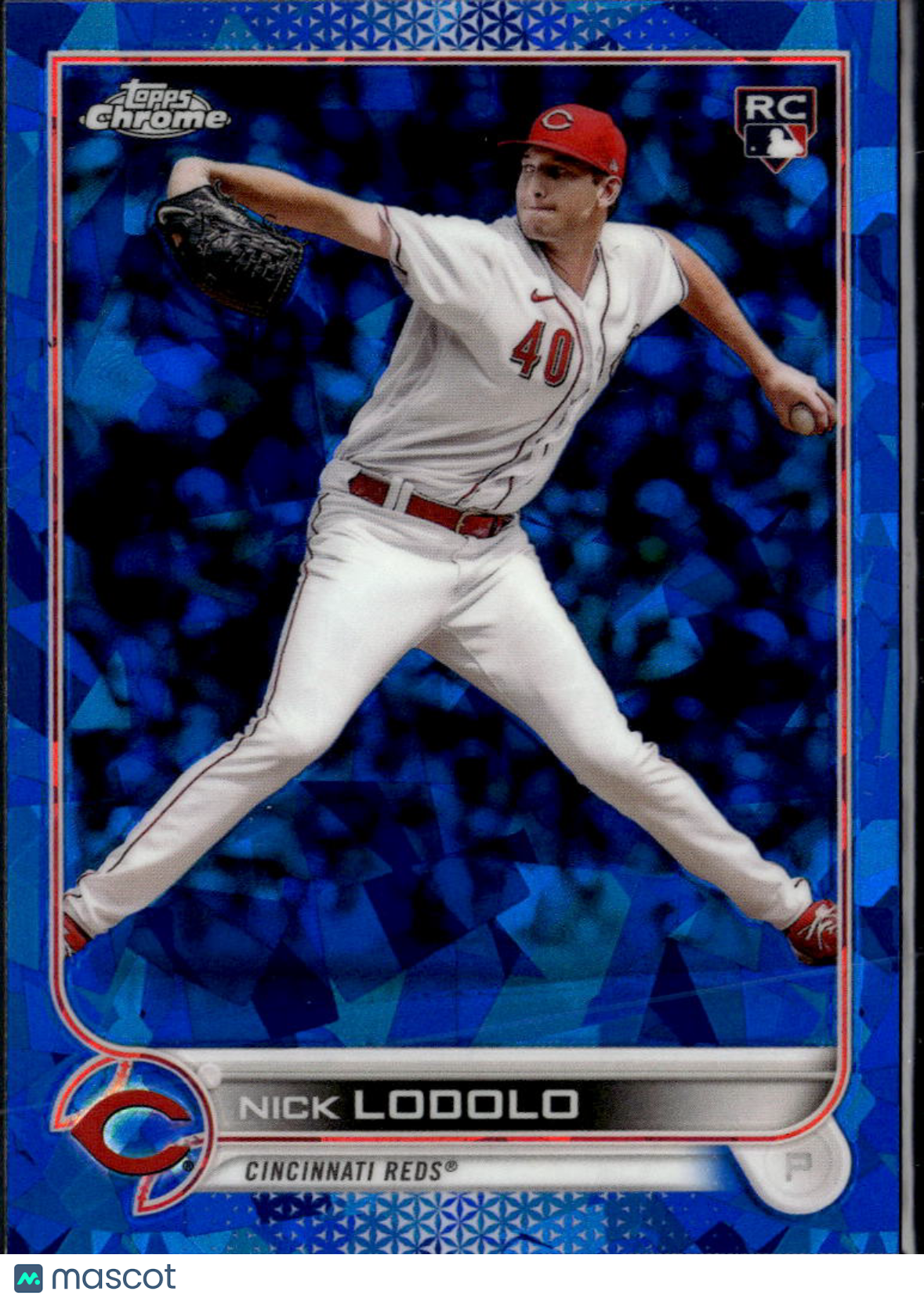 Nick Lodolo 2022 Topps Chrome Sapphire Rookie RC Cincinnati Reds
