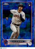 Steven Kwan 2022 Topps Chrome Sapphire Rookie RC Cleveland Guardians