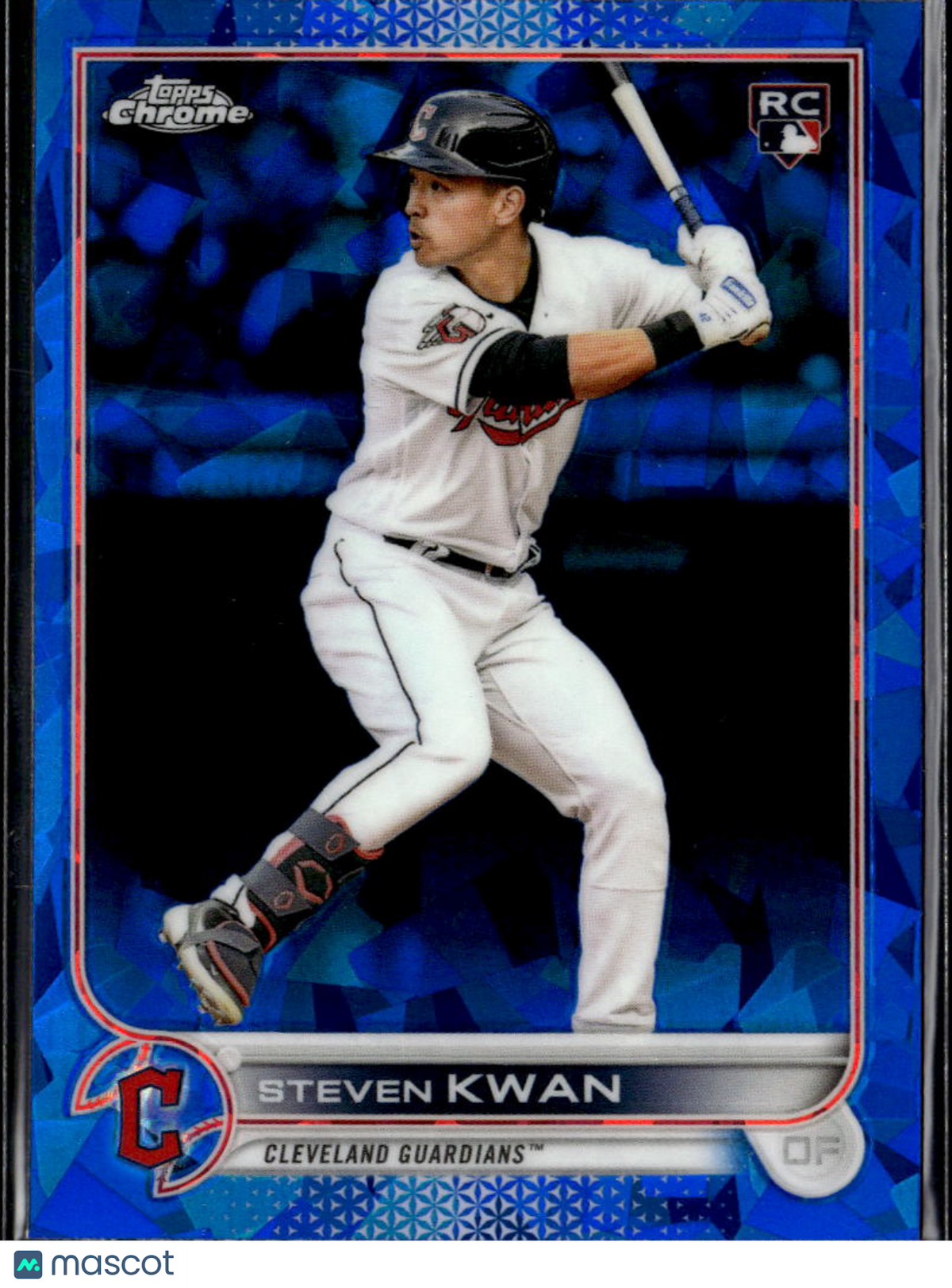 Steven Kwan 2022 Topps Chrome Sapphire Rookie RC Cleveland Guardians
