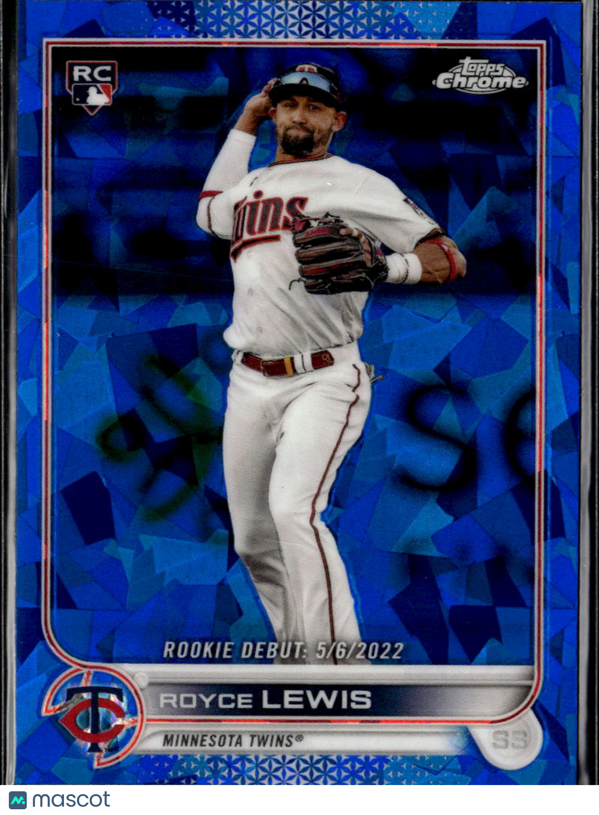 Royce Lewis 2022 Topps Chrome Sapphire Rookie RC Minnesota Twins