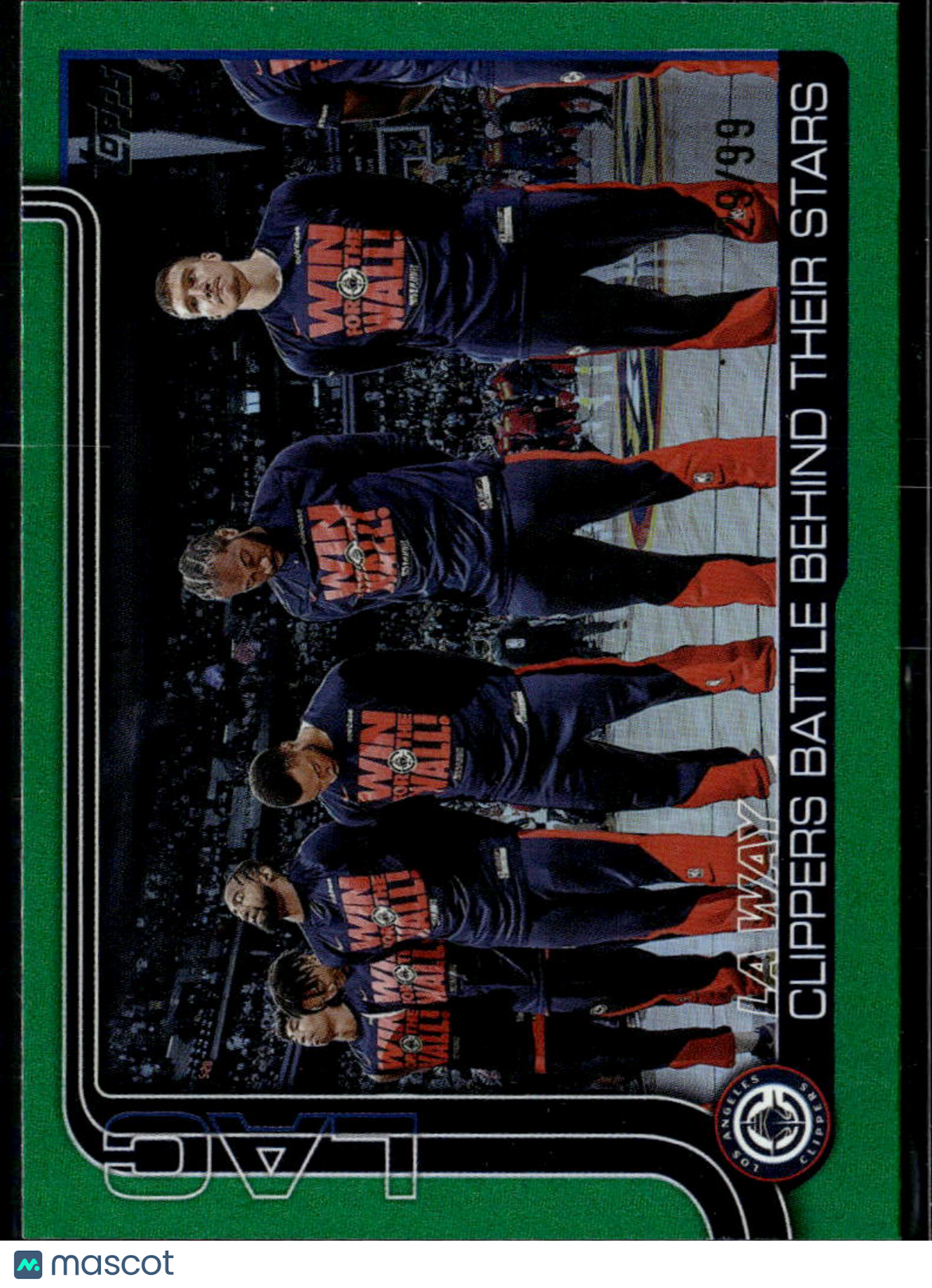 Los Angeles Clippers 2025 Topps Green 29/99 Los Angeles Clippers