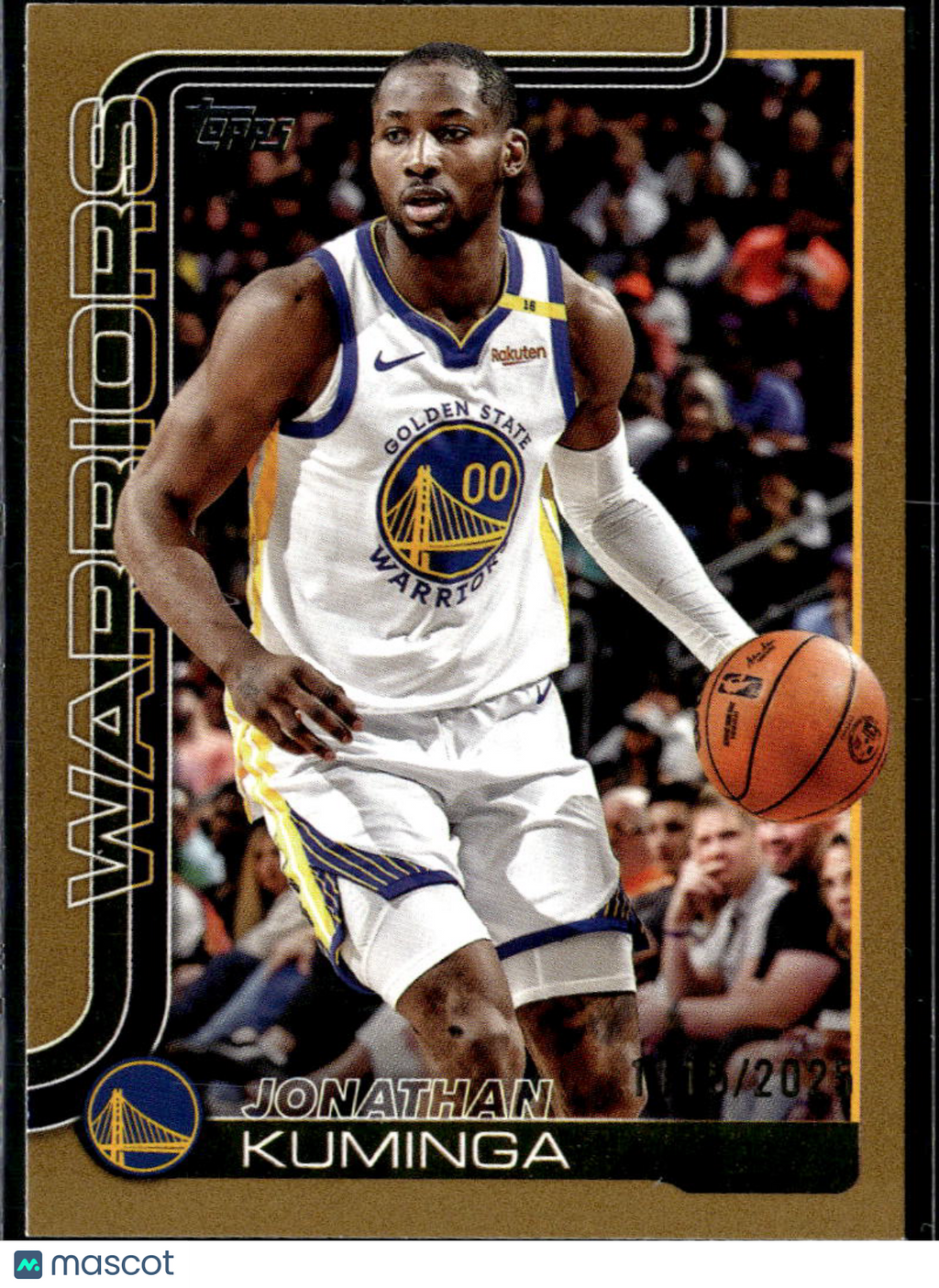 Jonathan Kuminga 2025 Topps Gold 1118/2025 Golden State Warriors