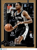 De'Aaron Fox 2025 Topps Gold 1582/2025 San Antonio Spurs
