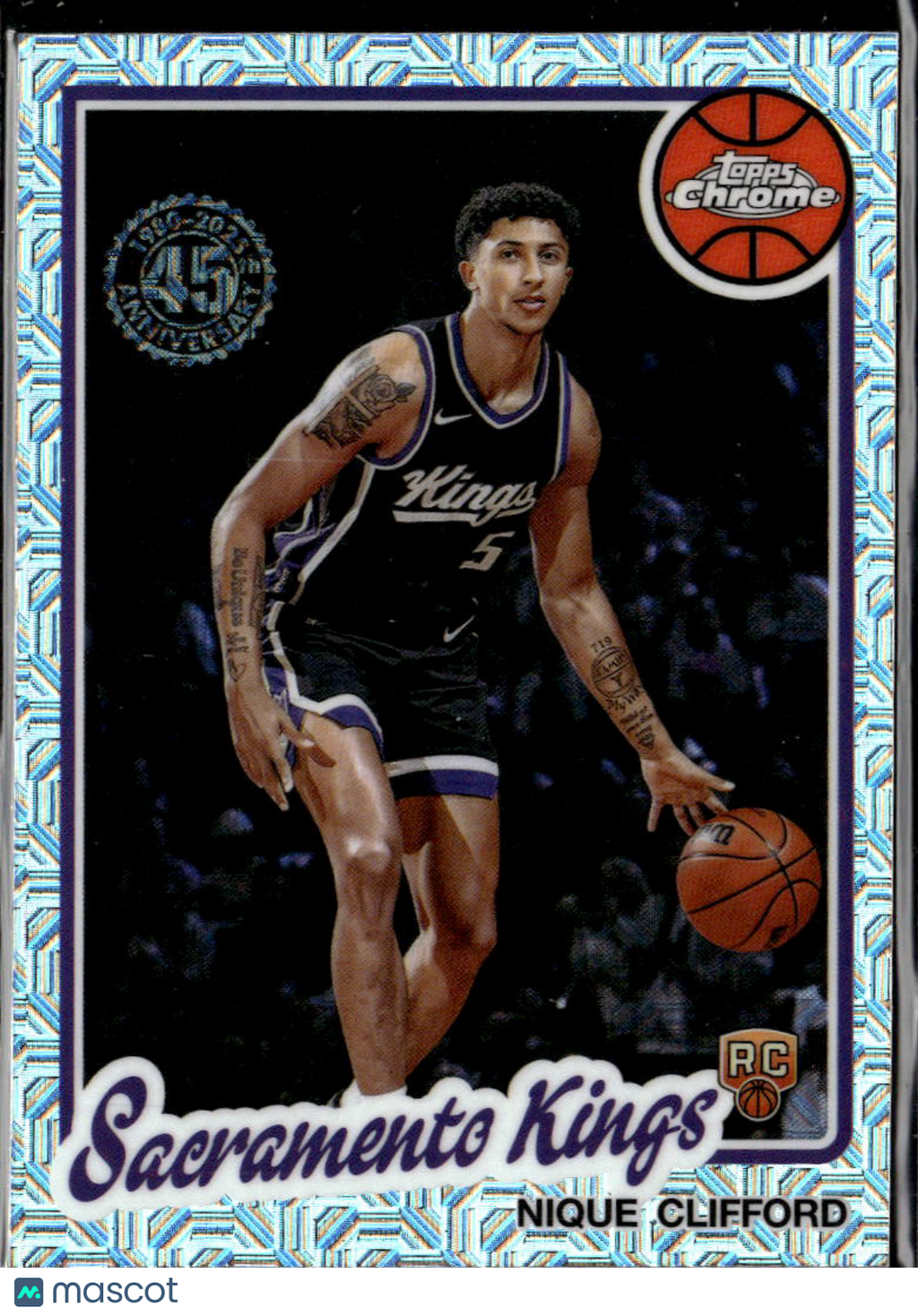 Nique Clifford 2025 Topps Chrome '80 Silver Pack Rookie RC Sacramento Kings