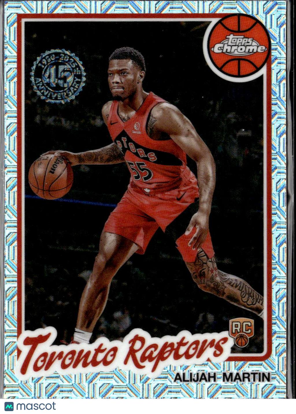 Alijah Martin 2025 Topps Chrome '80 Silver Pack Rookie RC Toronto Raptors