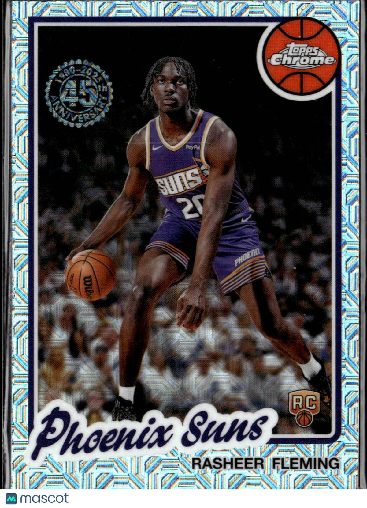 Rasheer Fleming 2025 Topps Chrome '80 Silver Pack Rookie RC Phoenix Suns