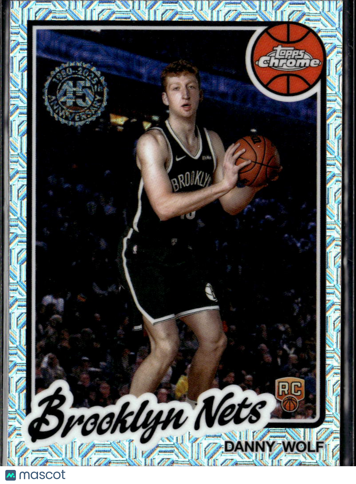 Danny Wolf 2025 Topps Chrome '80 Silver Pack Rookie RC Brooklyn Nets