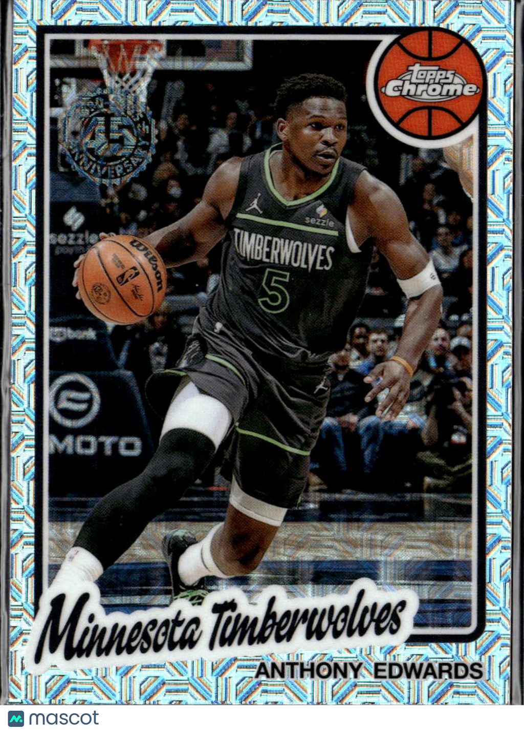 Anthony Edwards 2025 Topps Chrome '80 Silver Pack  Minnesota Timberwolves