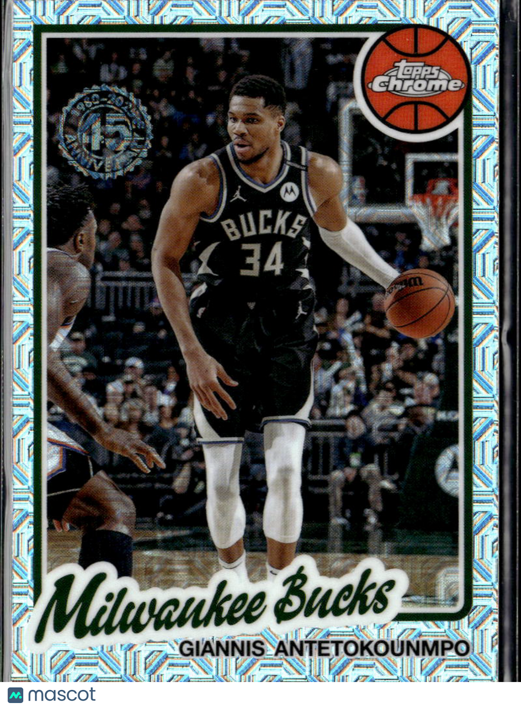 Giannis Antetokounmpo 2025 Topps Chrome '80 Silver Pack  Milwaukee Bucks