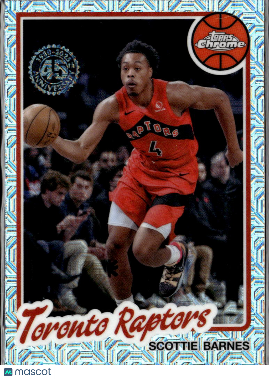 Scottie Barnes 2025 Topps Chrome '80 Silver Pack Toronto Raptors