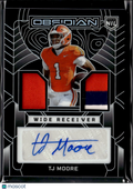 TJ Moore 2026 Obsidian Auto Autograph Jersey Patch RC Clemson Tigers