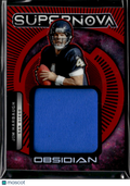 Jim Harbaugh 2026 Obsidian Jersey Patch Red /99 San Diego Chargers