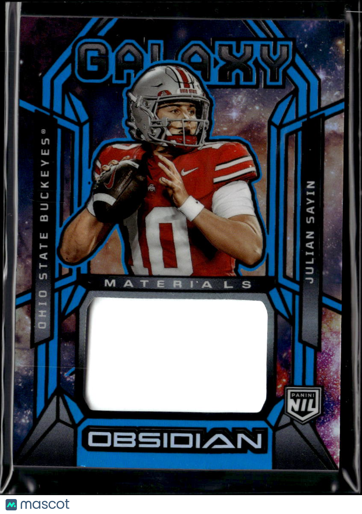 Julian Sayin 2026 Obsidian Jersey Patch Blue RC 37/49 Ohio State Buckeyes