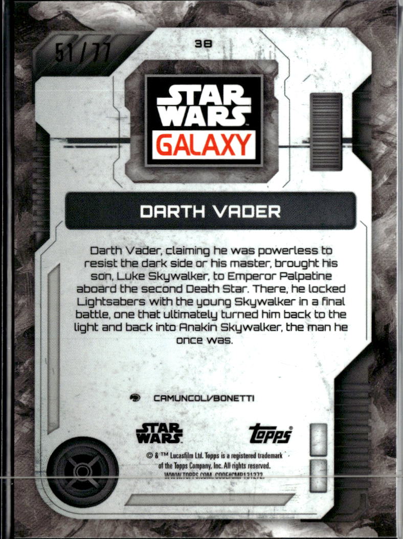 Darth Vader 2026 Topps Star Wars Galaxy Logofractor 51/77 #38