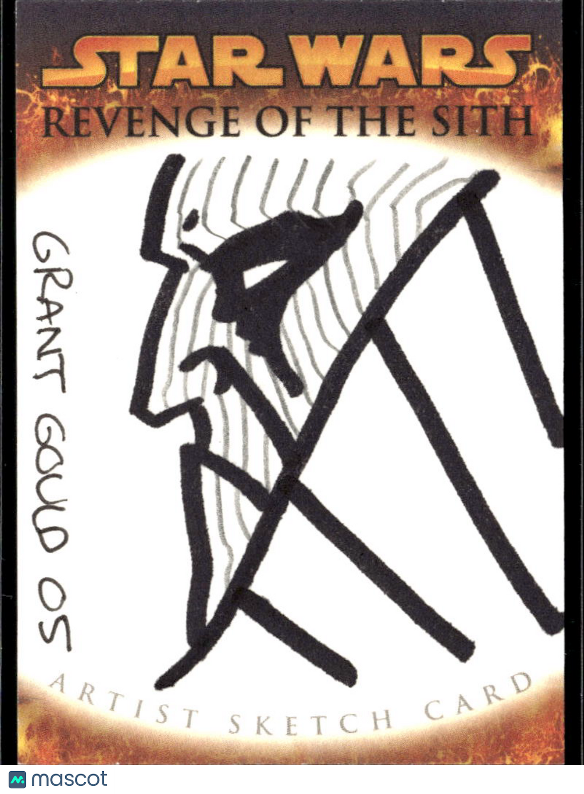 Grant Gould 2005 Topps Star Wars Revenge of the Sith 1/1 Sketch