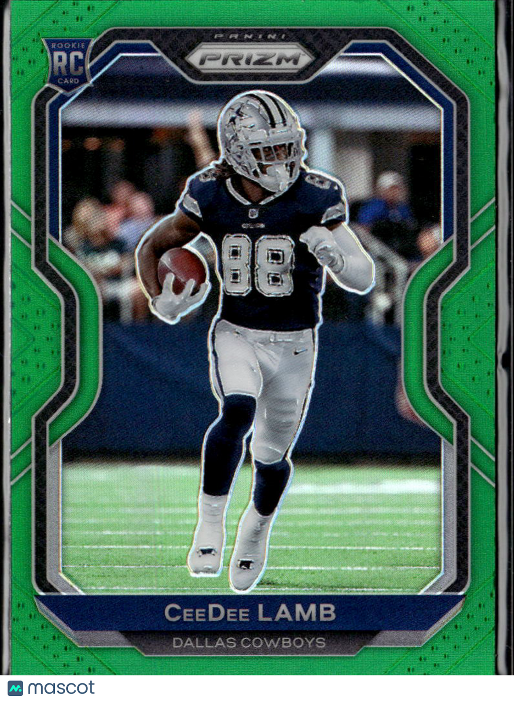 CeeDee Lamb 2020 Prizm Green Prizm Rookie RC Dallas Cowboys
