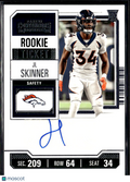 JL Skinner 2023 Contenders Auto Autograph RC Denver Broncos