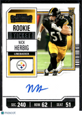 Nick Herbig 2023 Contenders Auto Autograph RC Pittsburgh Steelers