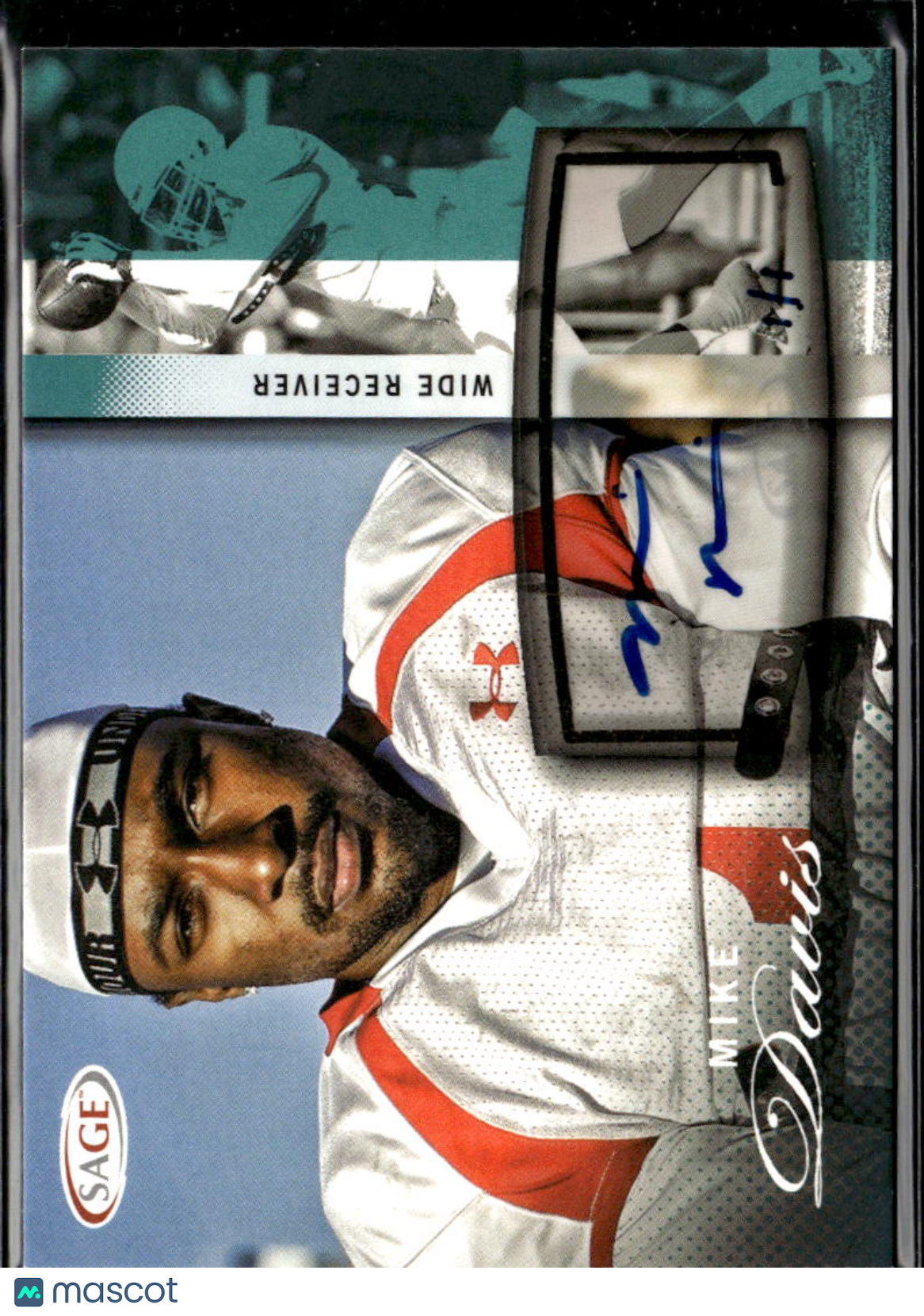 Mike Davis 2014 SAGE Auto Autograph RC Platinum 1/1 Texas Longhorns