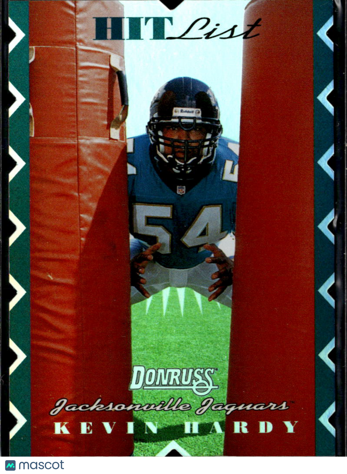Kevin Hardy 1996 Donruss Hit List 4748/10000 Jacksonville Jaguars