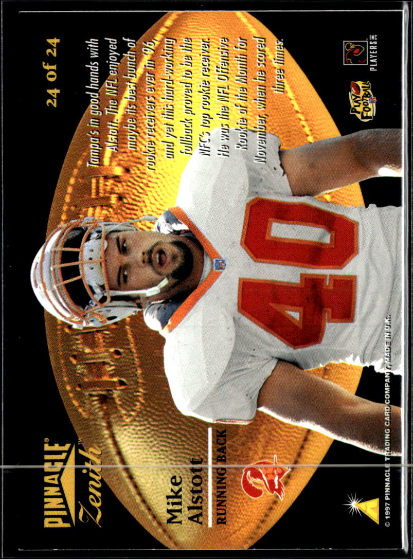 Mike Alstott 1997 Pinnacle Zenith Rookie Rising Tampa Bay Buccaneers