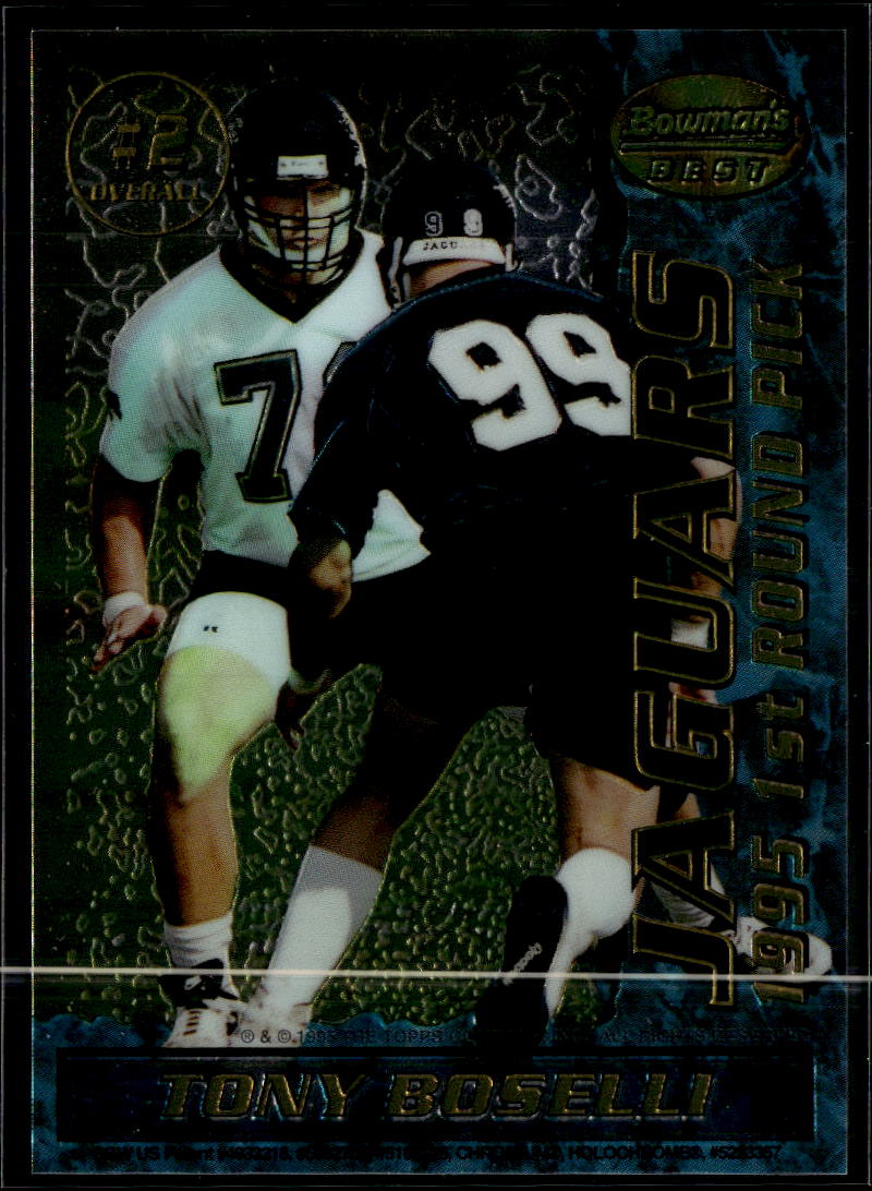 Marshall Faulk Tony Boselli 1995 Bowman's Best RC Colts Jaguars