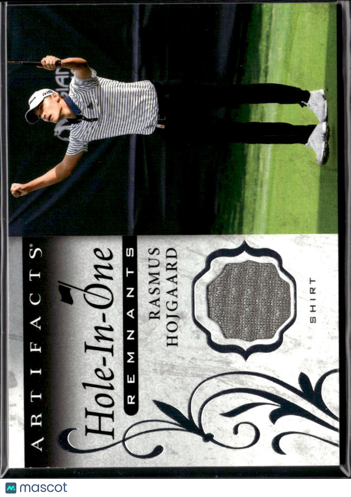 Rasmus Hojgaard 2021 Upper Deck Artifacts Golf Hole-In-One Remnants Memorabilia