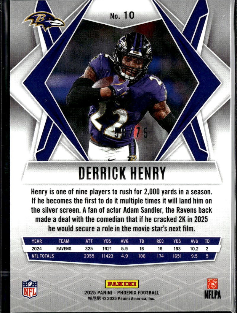 Derrick Henry 2025 Phoenix Lava Baltimore Ravens