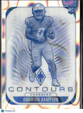 Omarion Hampton 2025 Phoenix Contours RC 50/199 Los Angeles Chargers