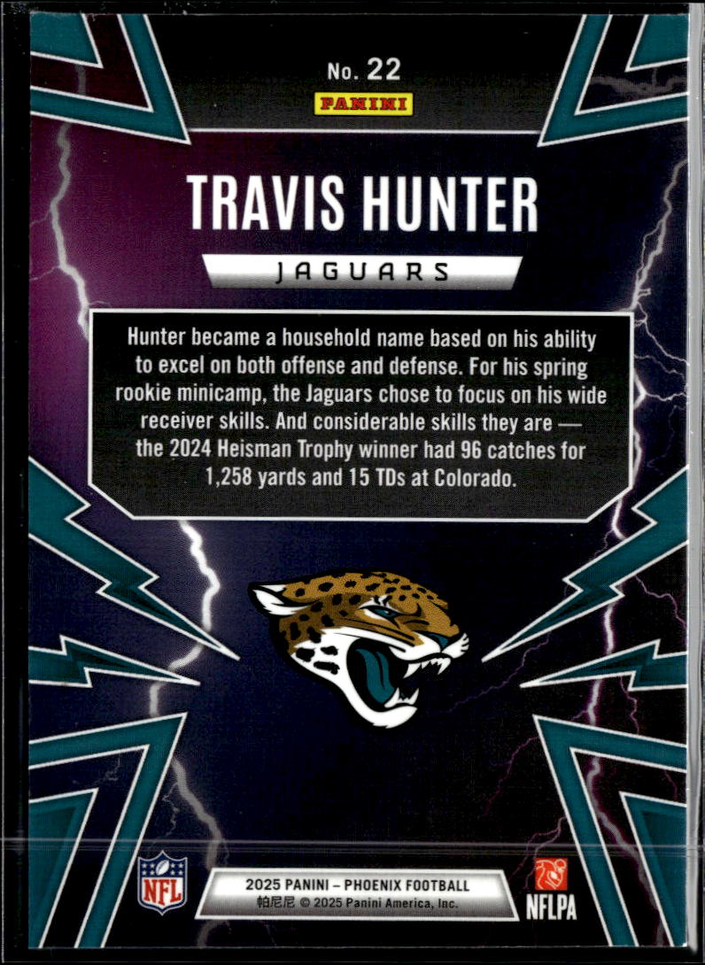 Travis Hunter 2025 Phoenix Thunderbirds Rookie RC Jacksonville Jaguars