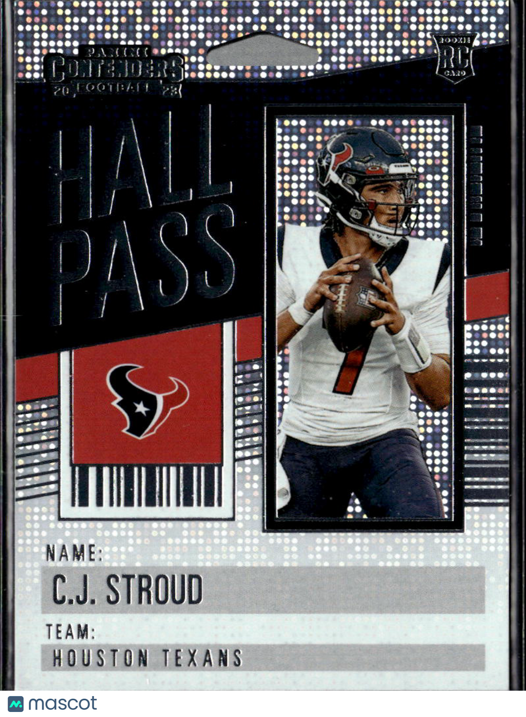 C.J. Stroud 2023 Contenders Hall Pass Rookie RC Houston Texans