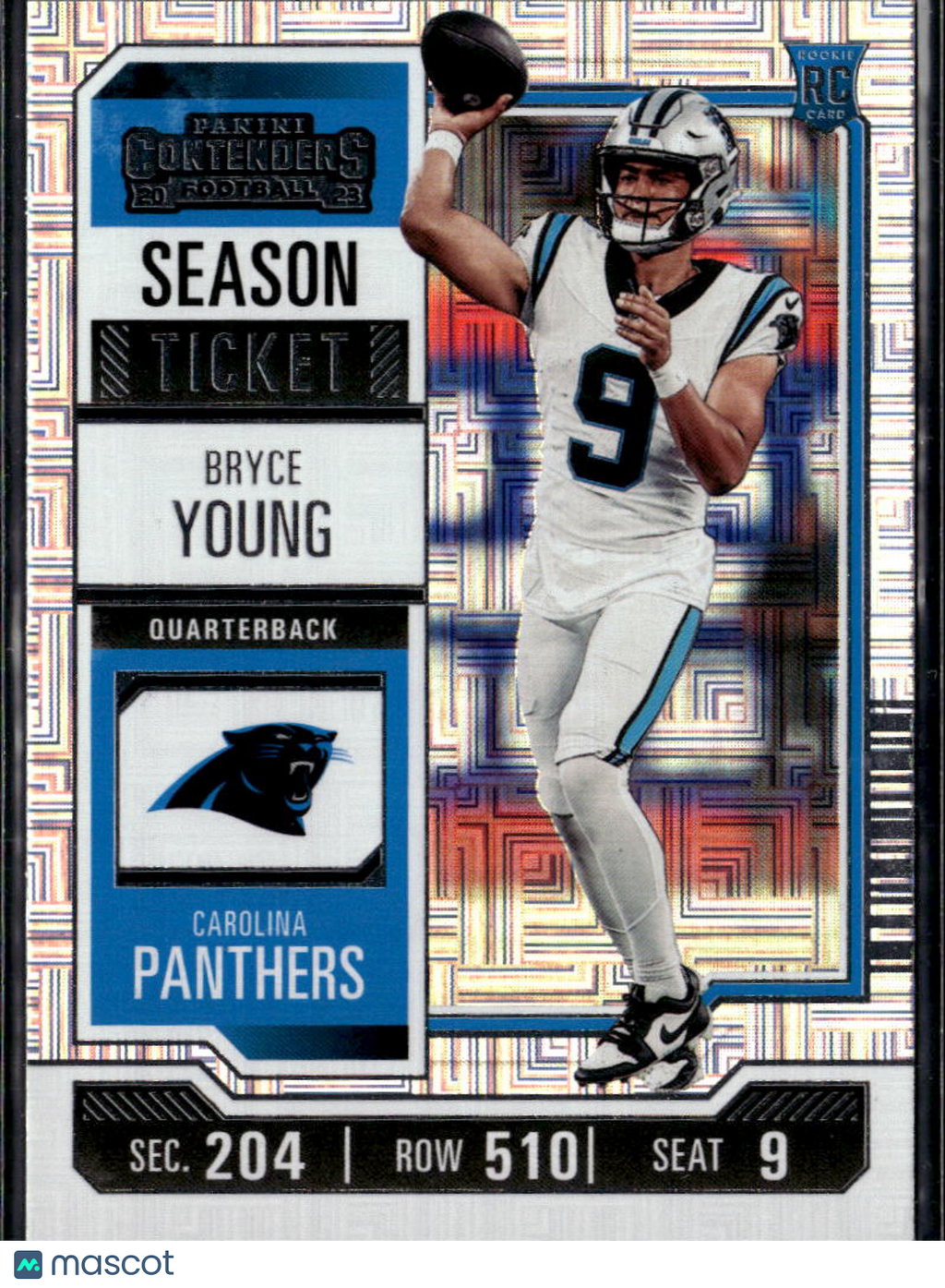 Bryce Young 2023 Contenders Rookie RC Carolina Panthers