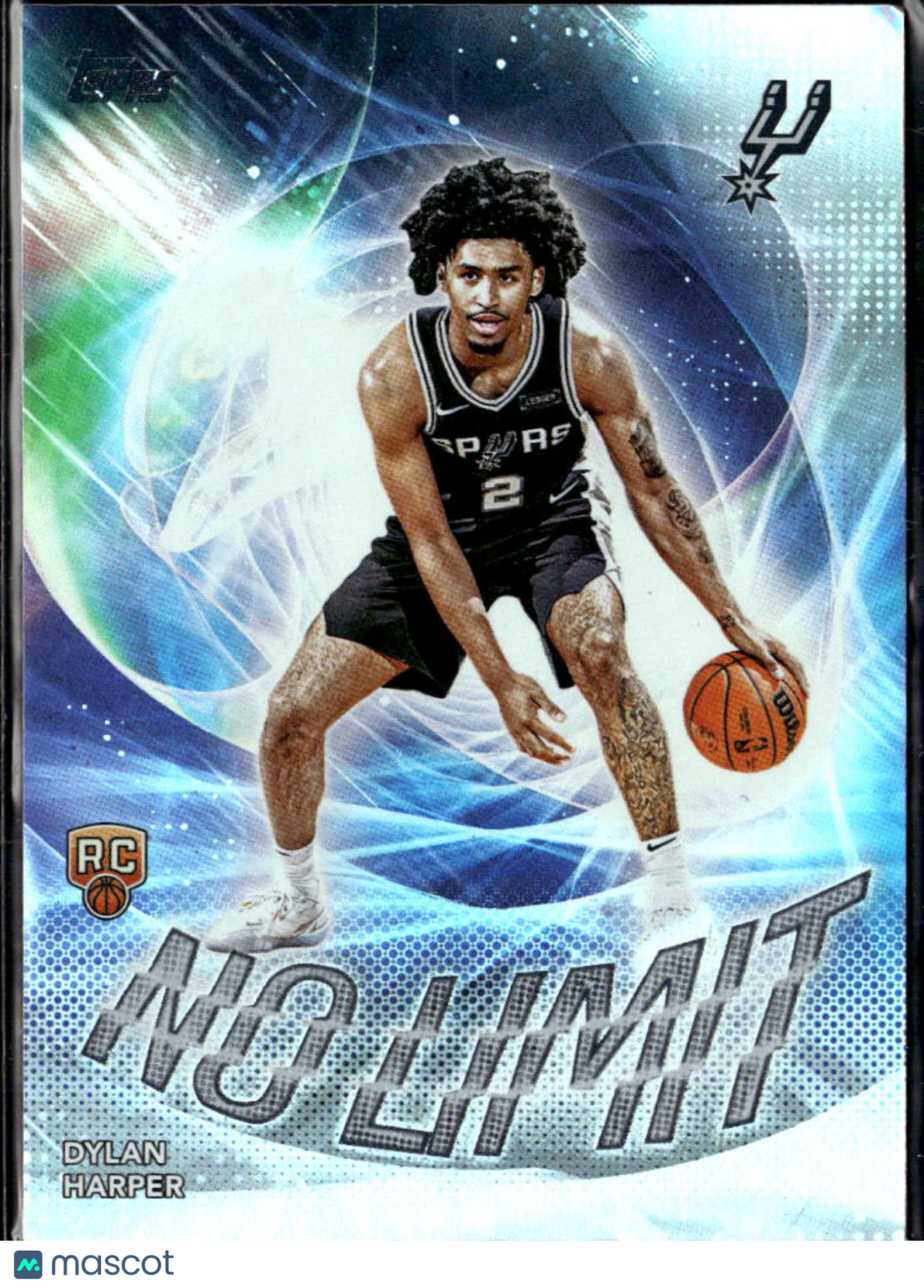 Dylan Harper 2025 Topps No Limit Holo Rookie RC San Antonio Spurs