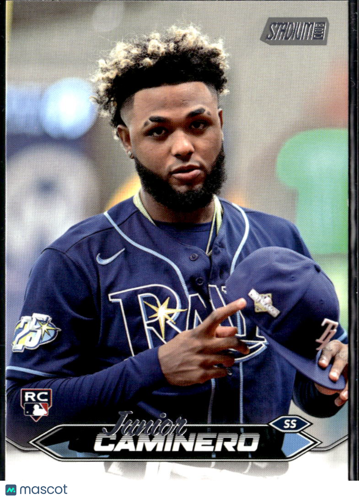 Junior Caminero 2024 Topps Stadium Club Rookie RC Tampa Bay Rays