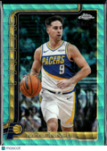 T.J. McConnell 2026 Topps Chrome Green Wave Refractor /199 Indiana Pacers