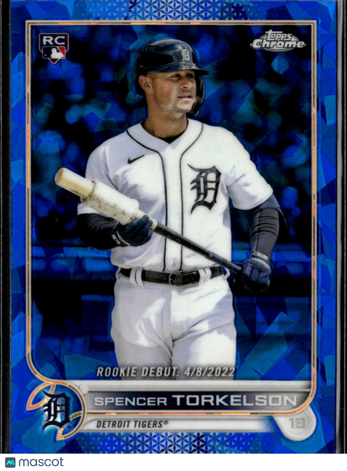 Spencer Torkelson 2022 Topps Chrome Sapphire Rookie RC Detroit Tigers