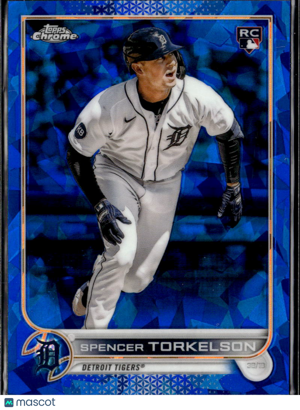 Spencer Torkelson 2022 Topps Chrome Sapphire Rookie RC Detroit Tigers