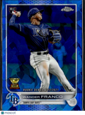 Wander Franco 2022 Topps Chrome Sapphire Rookie RC Tampa Bay Rays