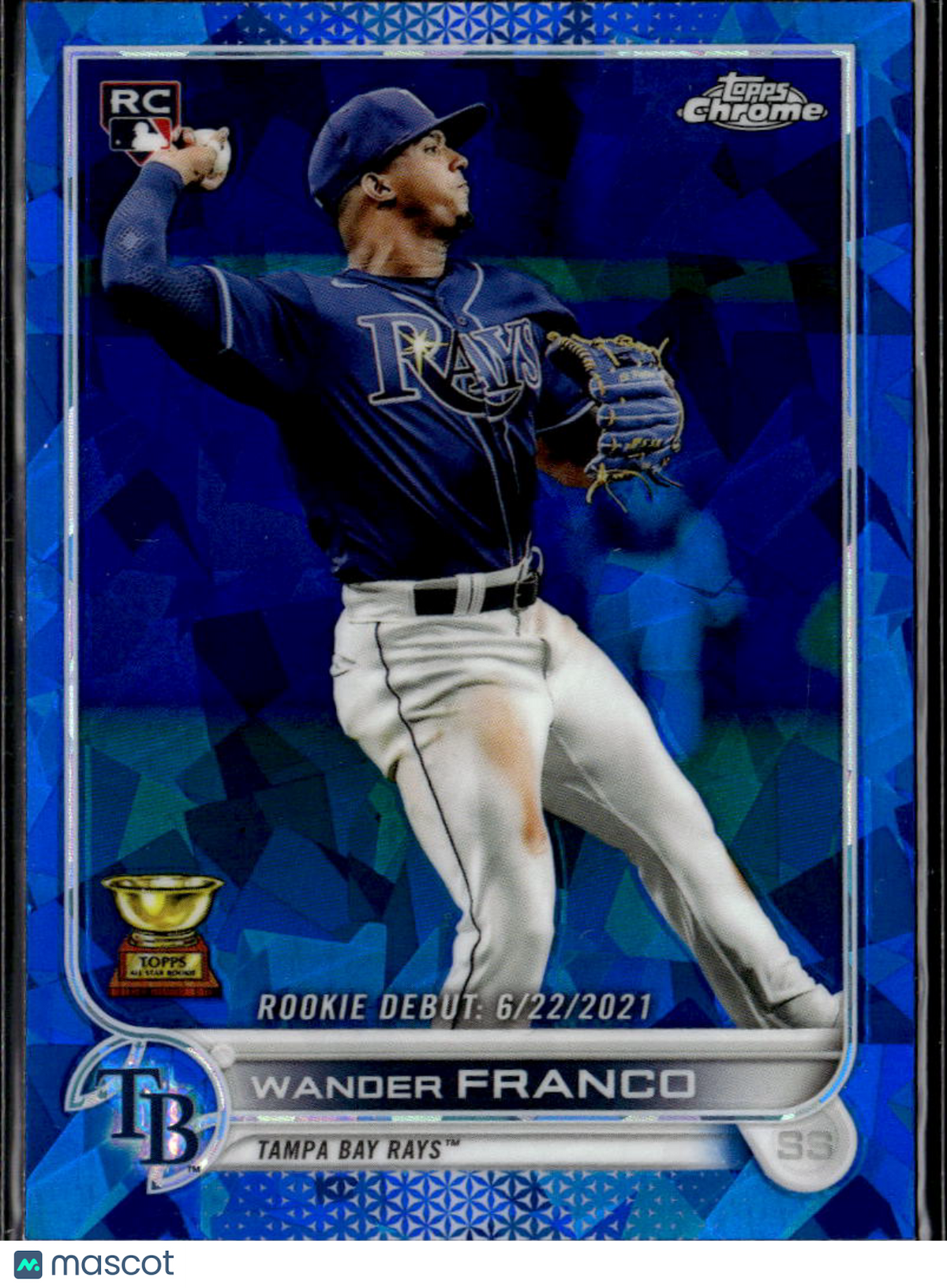 Wander Franco 2022 Topps Chrome Sapphire Rookie RC Tampa Bay Rays