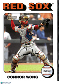 Connor Wong 2024 Topps Heritage RC White Border SSP Boston Red Sox