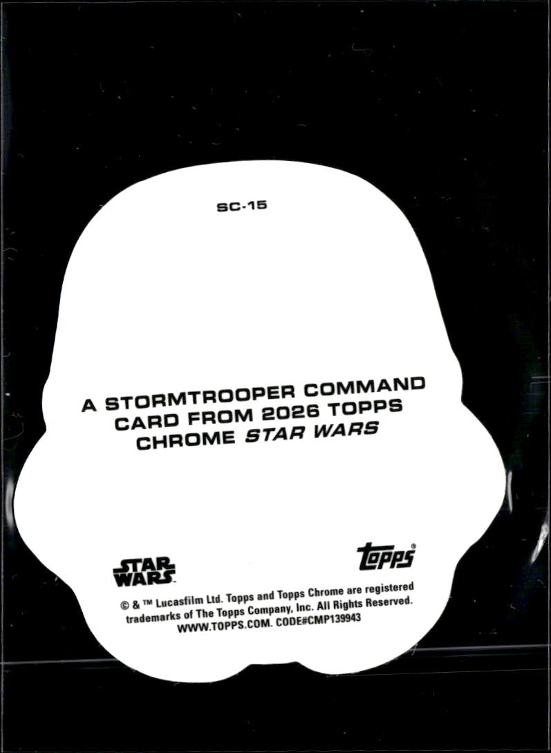 2026 Topps Chrome Star Wars Stormtrooper  Insert Die-Cut #SC-15